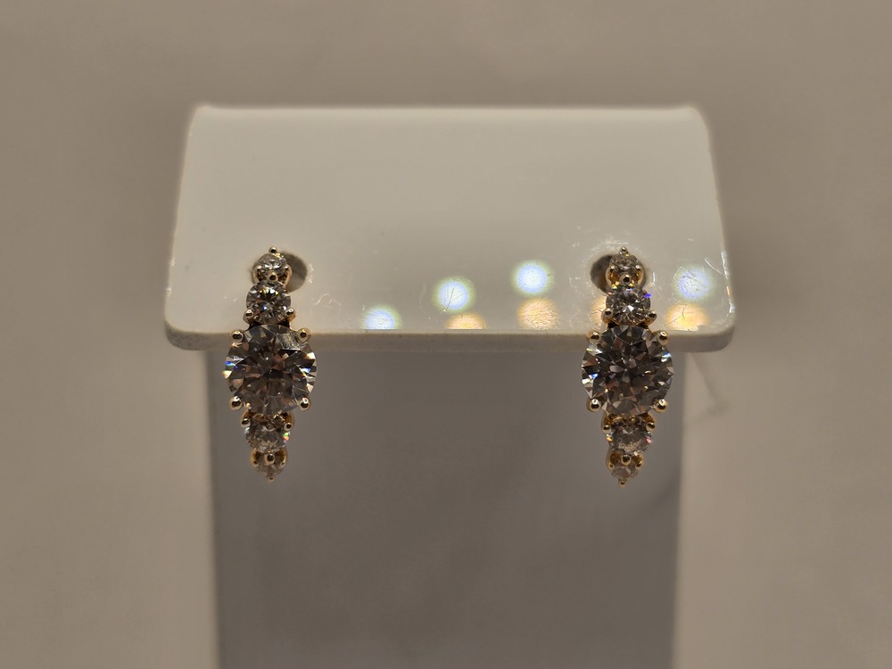 СКМИ585 СЕРЬГИ С КАМНЯМИ (Au 585)