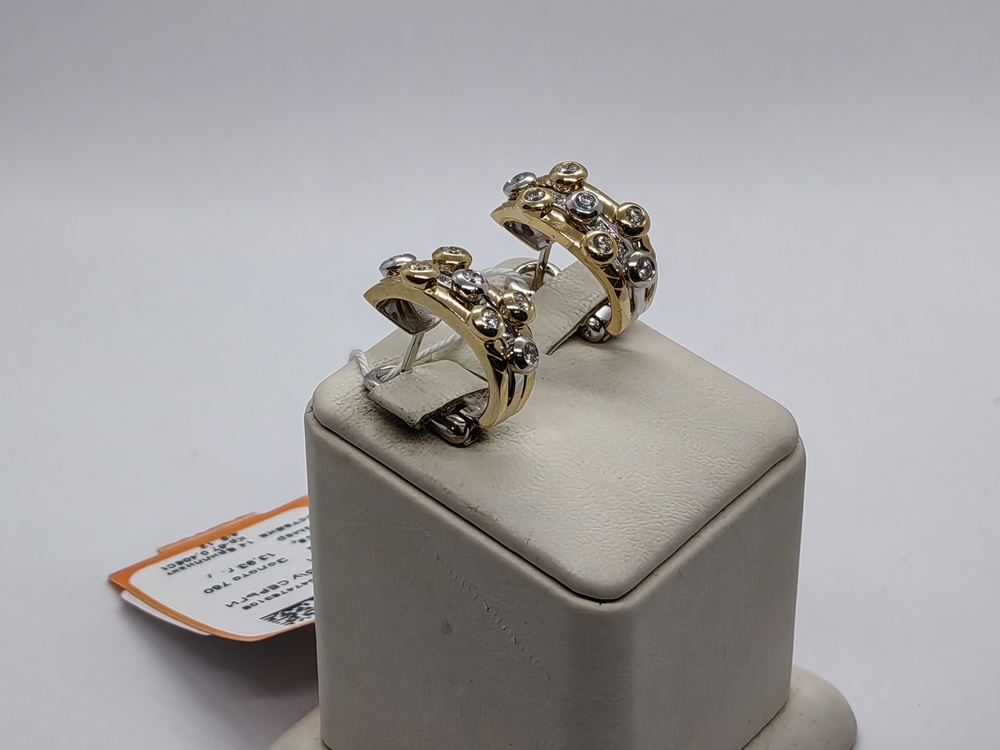 СЕРЬГИ БРИЛЛИАНТ Au 750