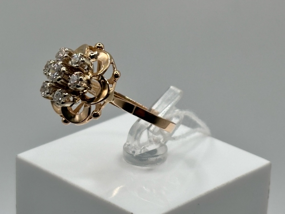 КОЛКМИ585 КОЛЬЦО С КАМНЯМИ (Au 585)