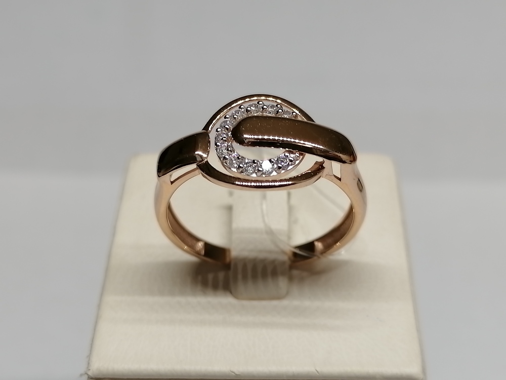 КОЛЬЦО С КАМНЯМИ (Au 585)