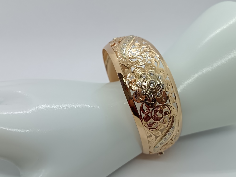 БРАСЛЕТ С КАМНЯМИ (Au 585)