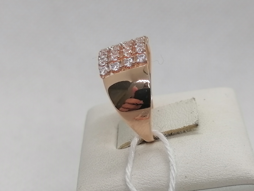 КОЛЬЦО С КАМНЯМИ (Au 585)