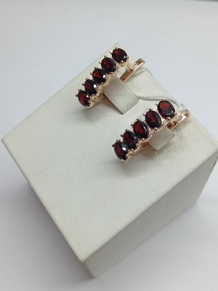 СКМИ585 СЕРЬГИ С КАМНЯМИ (Au 585)