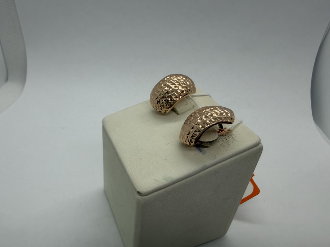 СБКМ585 СЕРЬГИ БЕЗ КАМНЯ (Au 585)