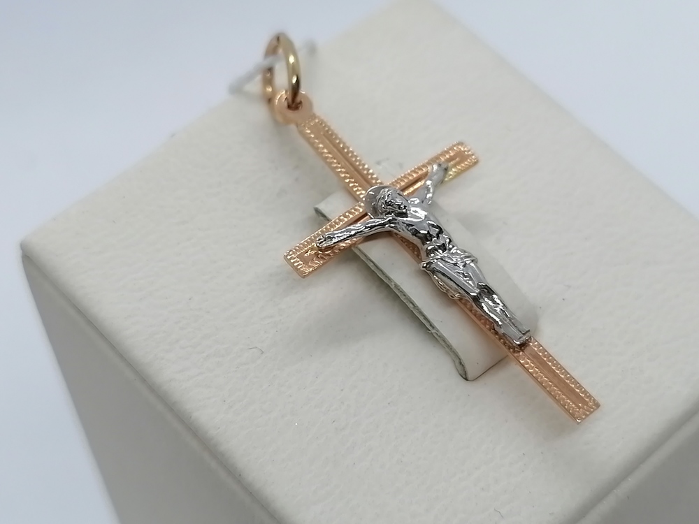 8031 ПОДВЕСКА КРЕСТ (Au 585)