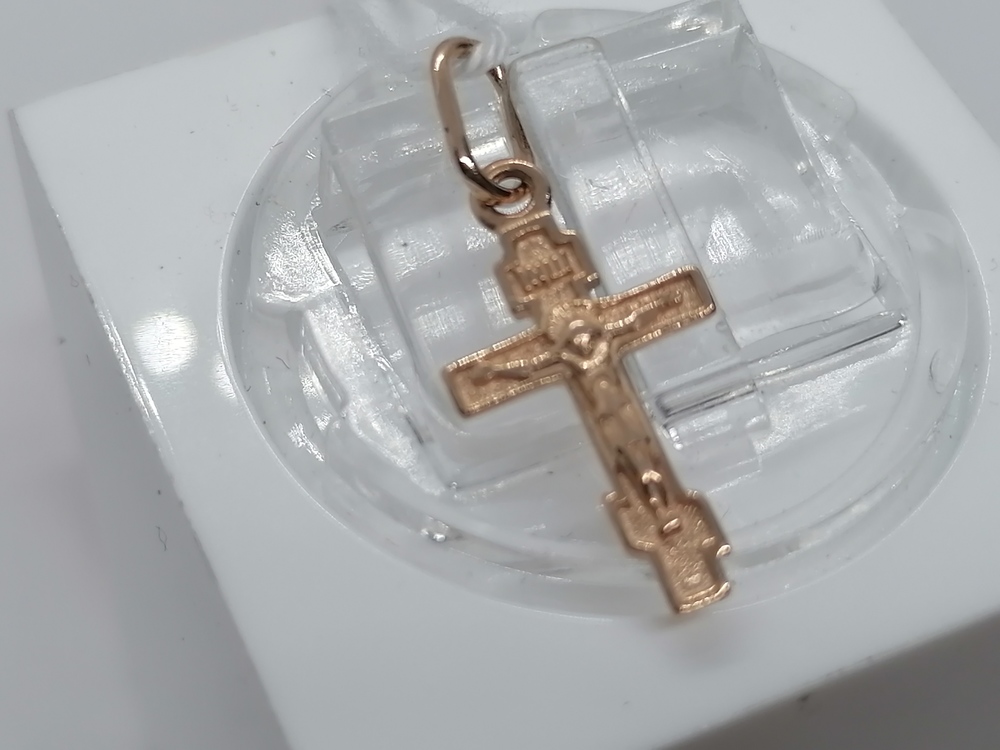 ПОДКБК585 ПОДВЕСКА КРЕСТ БЕЗ КАМНЯ (Au 585)