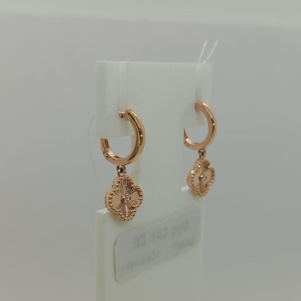 СЕРЬГИ С КАМНЕМ (Au 585)