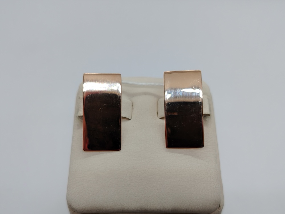 СБКМ585 СЕРЬГИ БЕЗ КАМНЯ (Au 585)