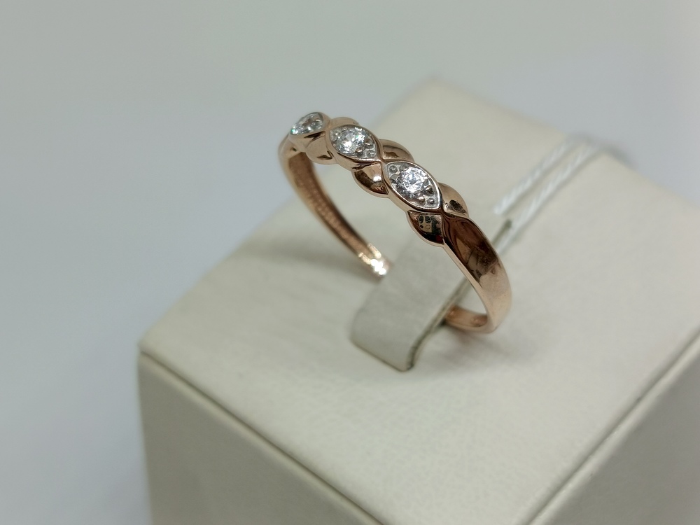 КОЛКМИ585 КОЛЬЦО С КАМНЯМИ (Au 585)