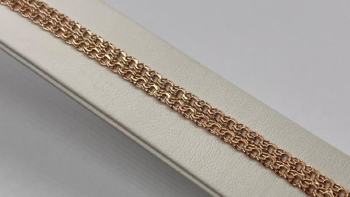 ЦЕПЬ ПУСТОТЕЛАЯ Бисмарк (Au 585)