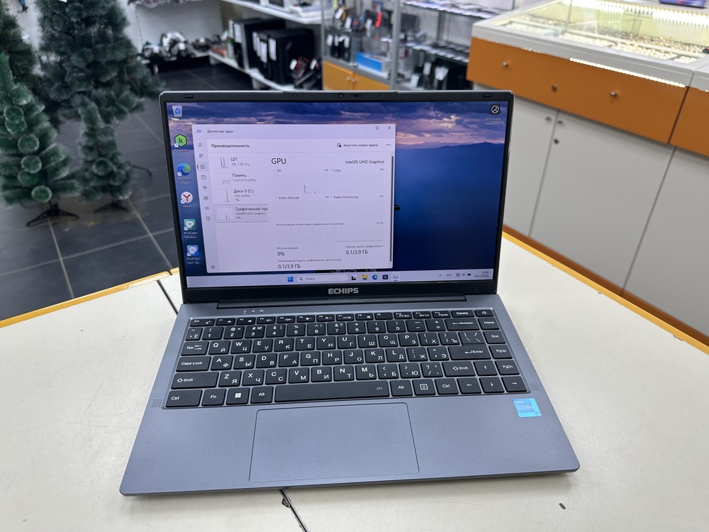 Ноутбук Echips -; Core i3-10105, HD Graphics, 8 Гб, 256 Гб, Нет