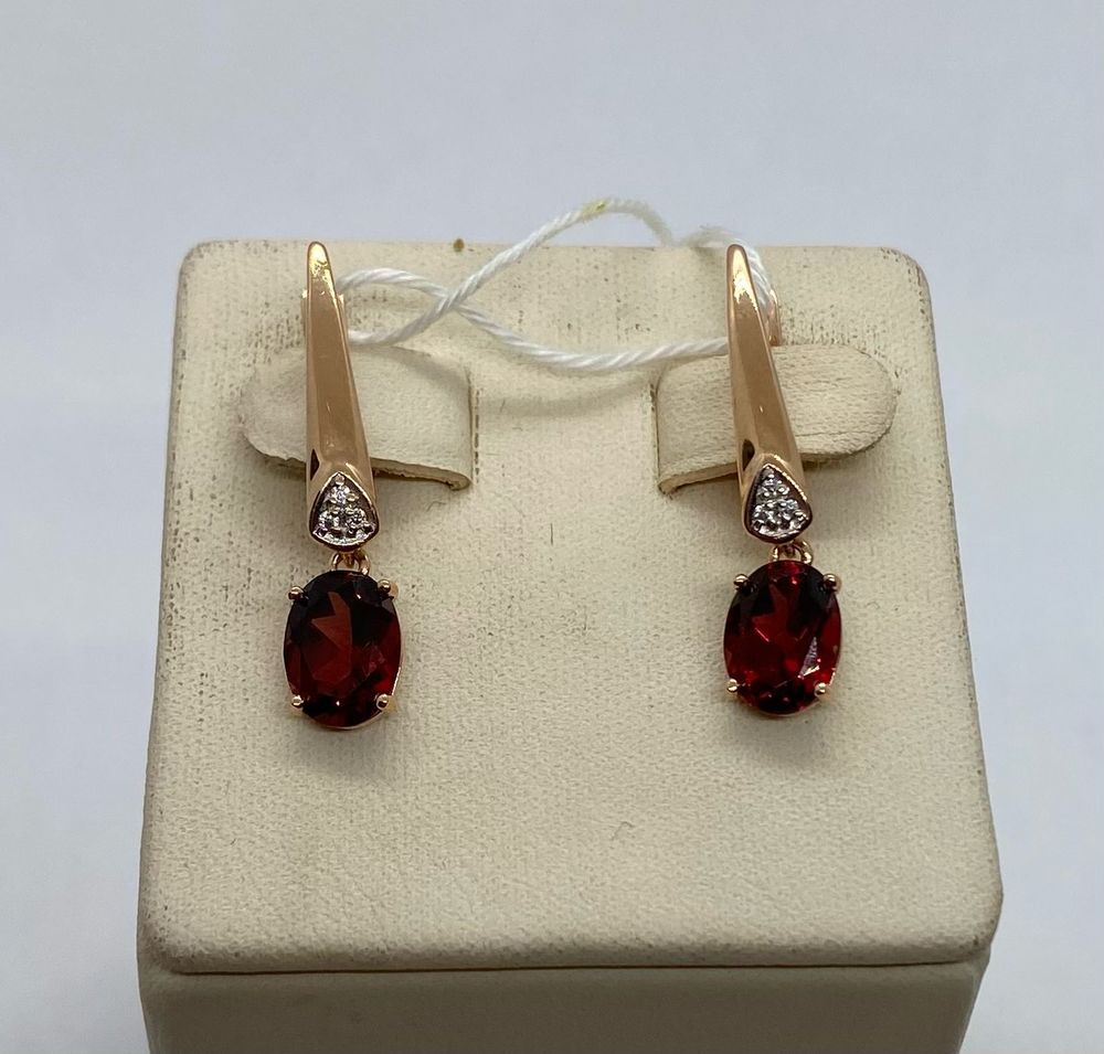 СЕРЬГИ С КАМНЯМИ (Au 585)