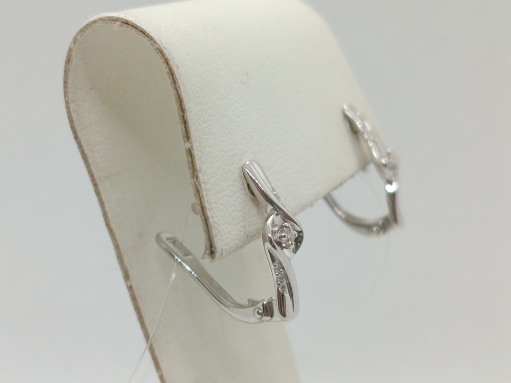 СЕРЬГИ БРИЛЛИАНТ (Ag 925)