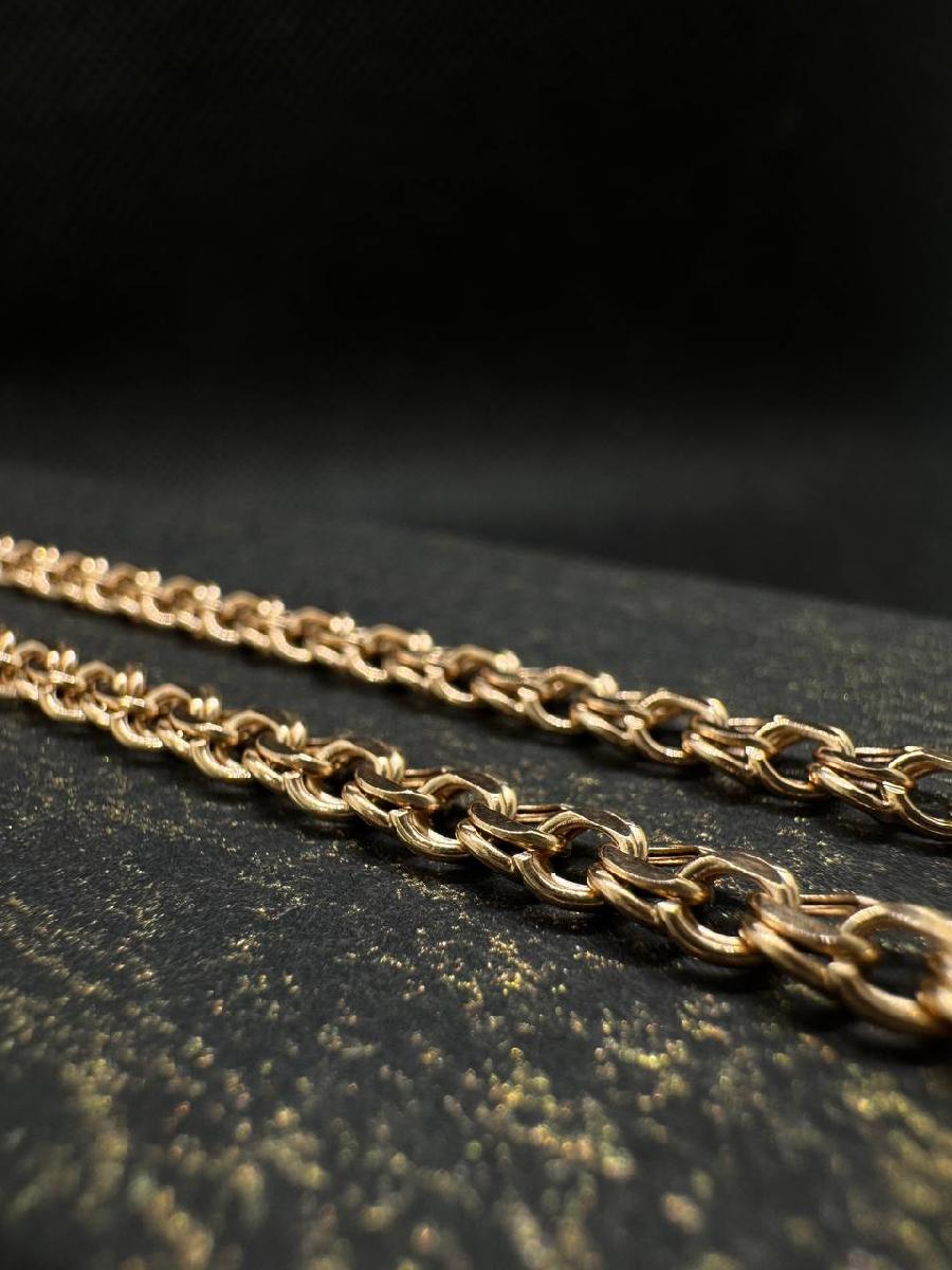 ЦЕПЬ ПУСТОТЕЛАЯ Бисмарк (Au 585)