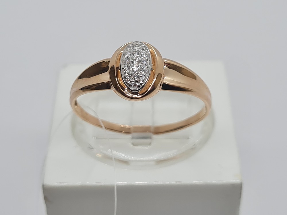 КОЛЬЦО С КАМНЯМИ (Au 585)