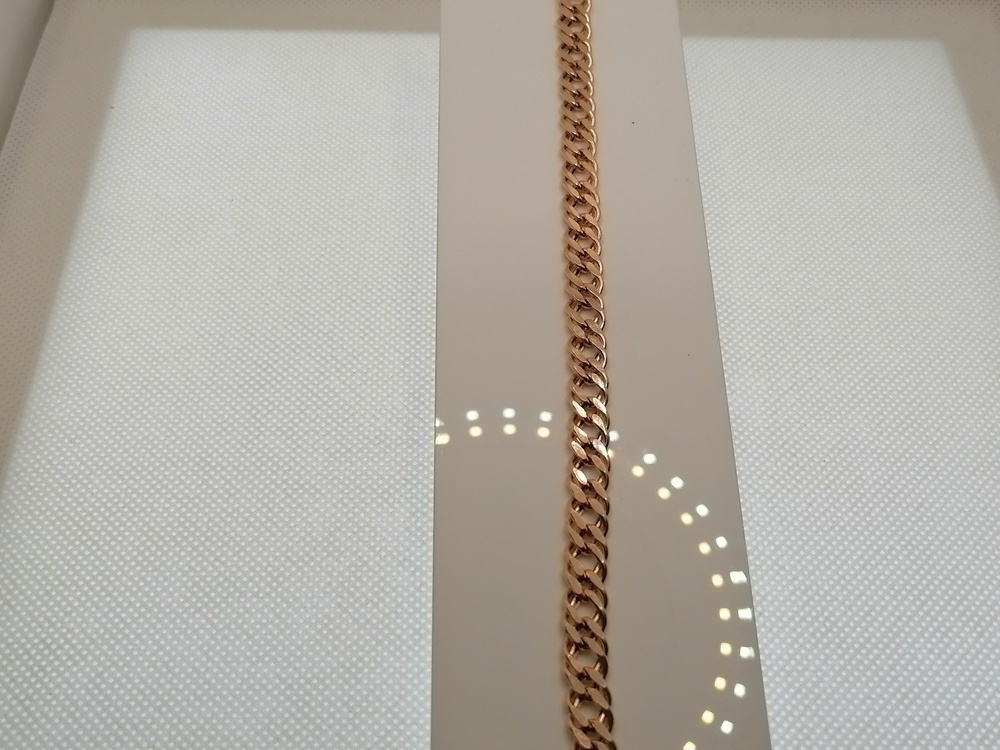 БРАСЛЕТ ПУСТОТЕЛЫЙ Ромб двойной (Au 585)