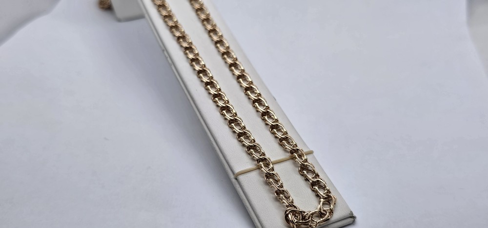 ЦЛБА585 ЦЕПЬ ПОЛНОВЕСНАЯ Бисмарк арабский (Au 585)