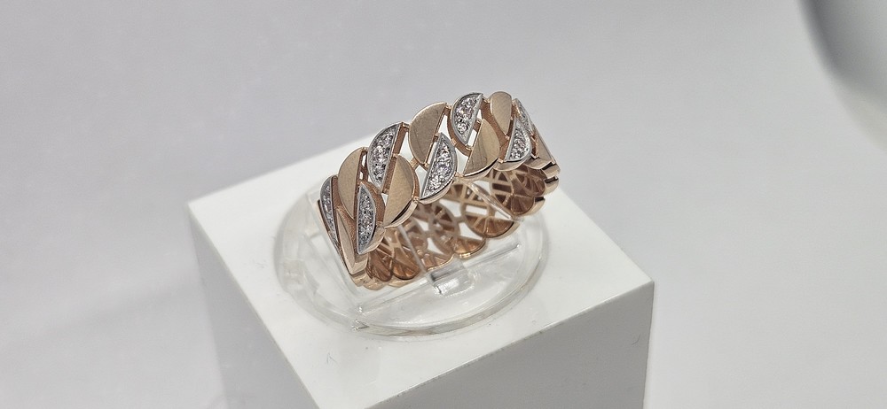 КОЛЬЦО С КАМНЯМИ (Au 585)