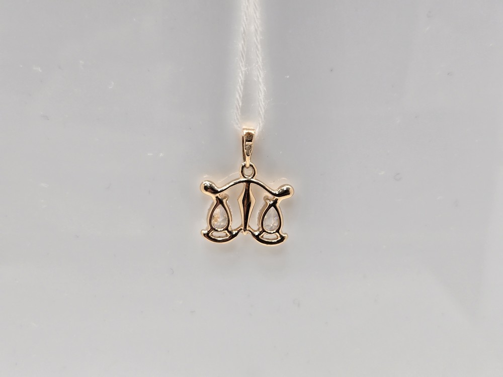 ПОДВЕСКА ЗНАК ЗОДИАКА ВЕСЫ Au 585