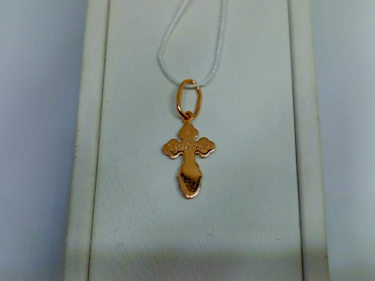 ПОДВЕСКА КРЕСТ без камня (Au 585)