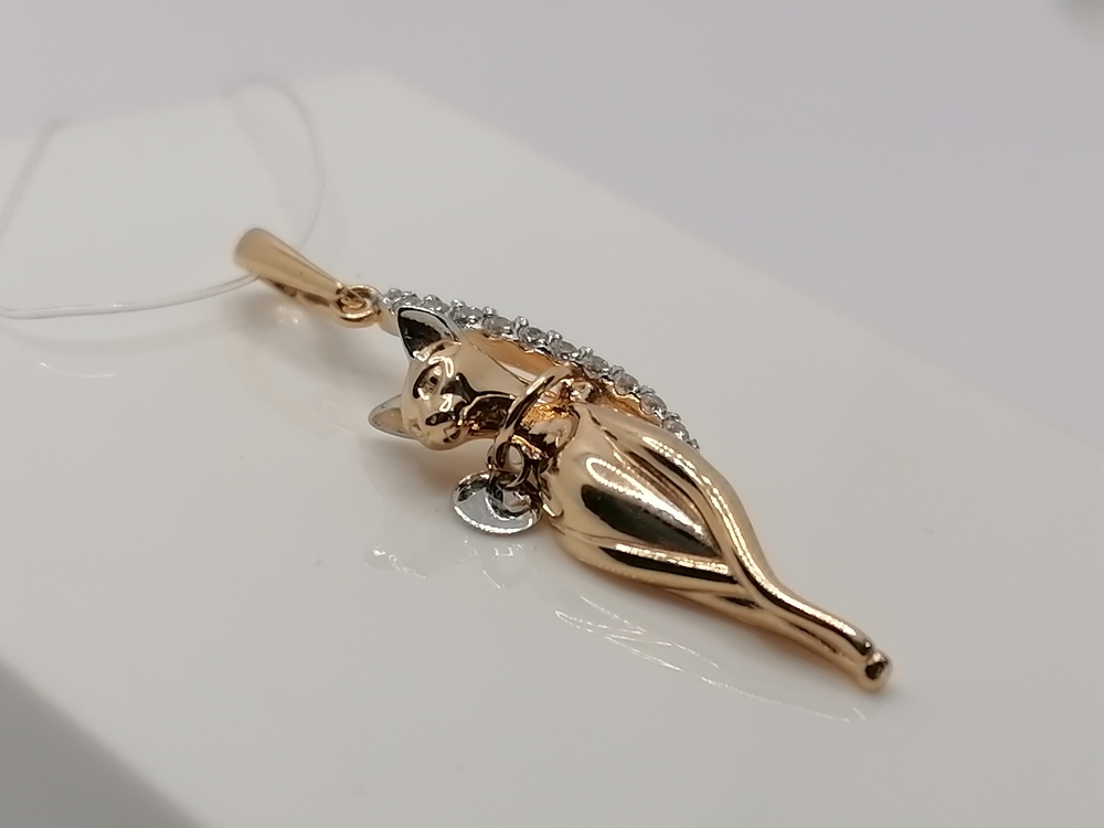 ПОДВЕСКА С КАМНЯМИ (Au 585)