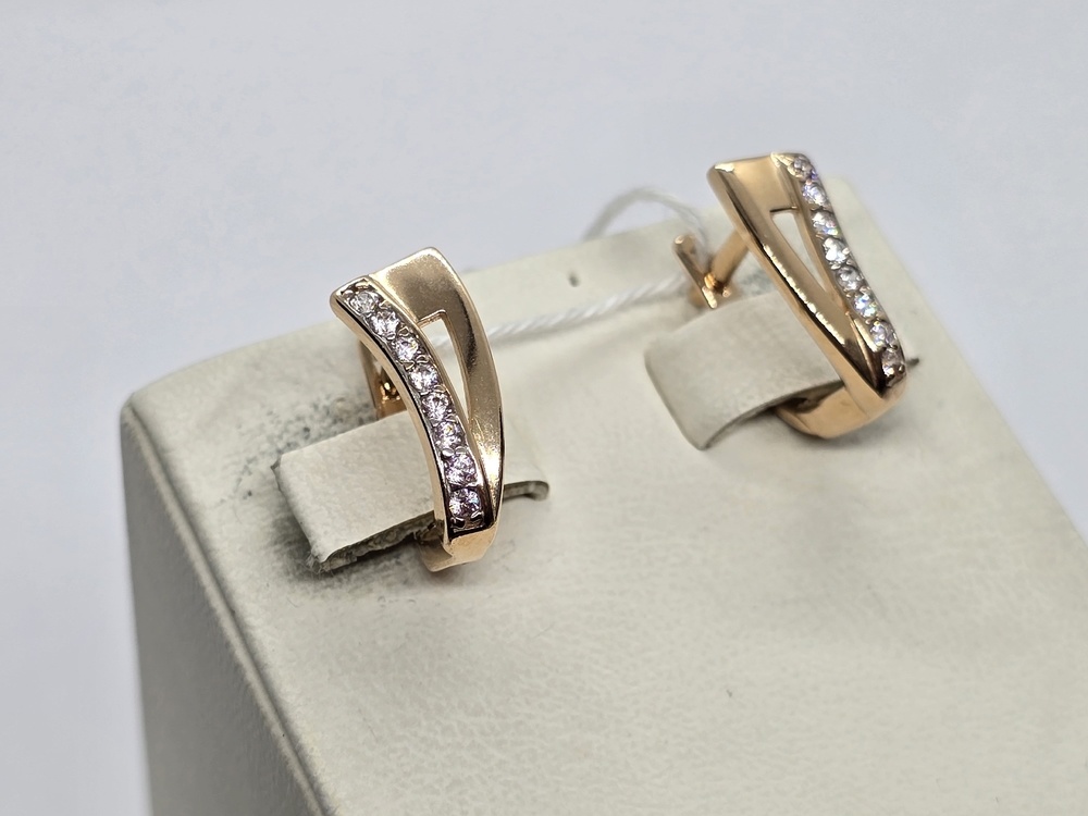 СЕРЬГИ С КАМНЯМИ (Au 585)