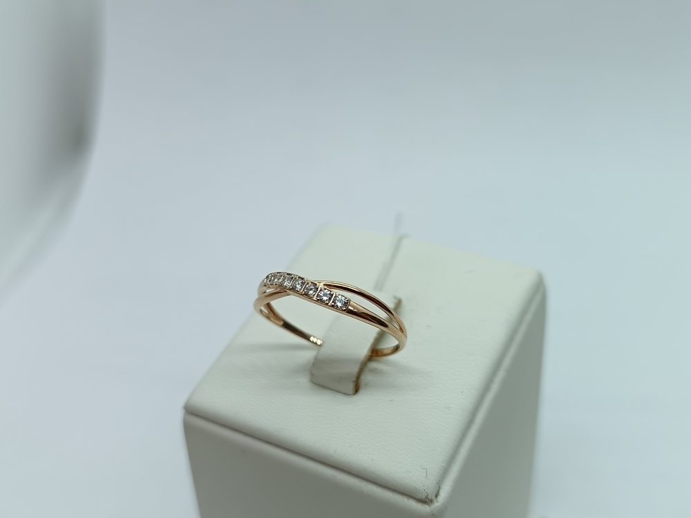 КОЛЬЦО С КАМНЯМИ (Au 585)