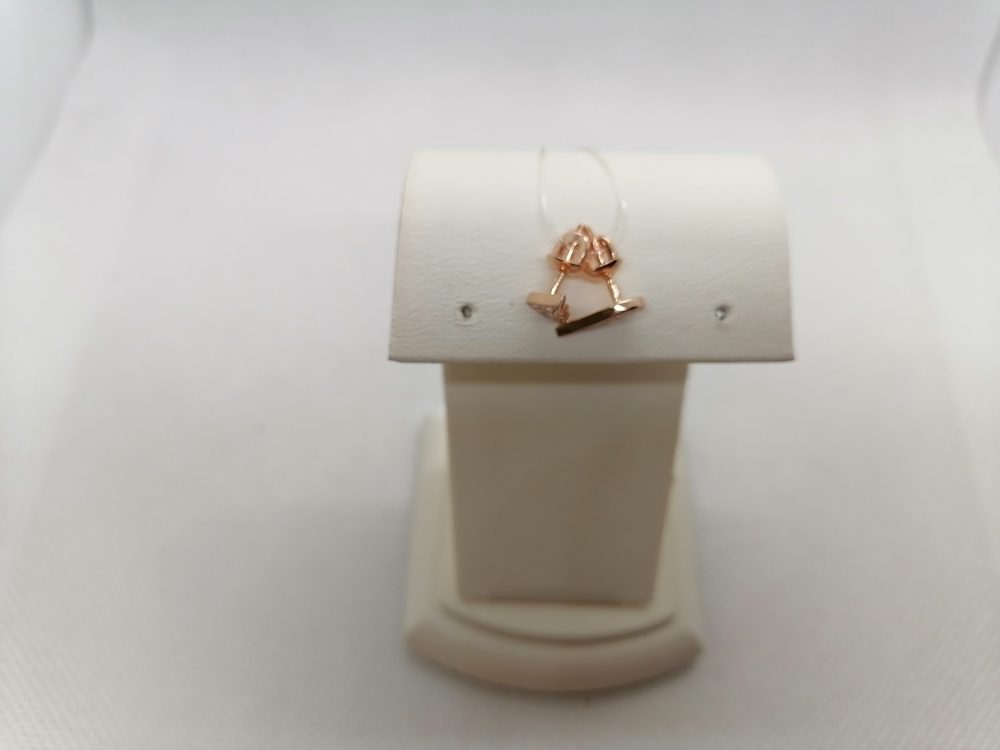 СЕРЬГИ ПУСЕТЫ с камнями (Au 585)