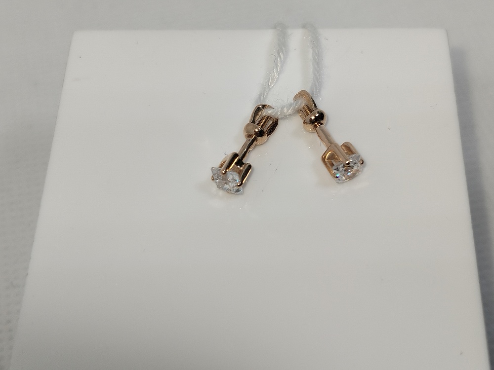 СПУС585 СЕРЬГИ ПУСЕТЫ (Au 585)