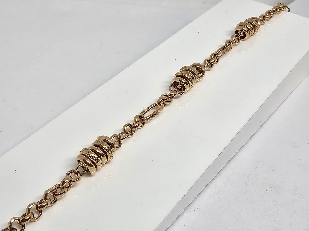 Т-16115 БРАСЛЕТ ФАНТАЗИЯ без камня (Au 585)