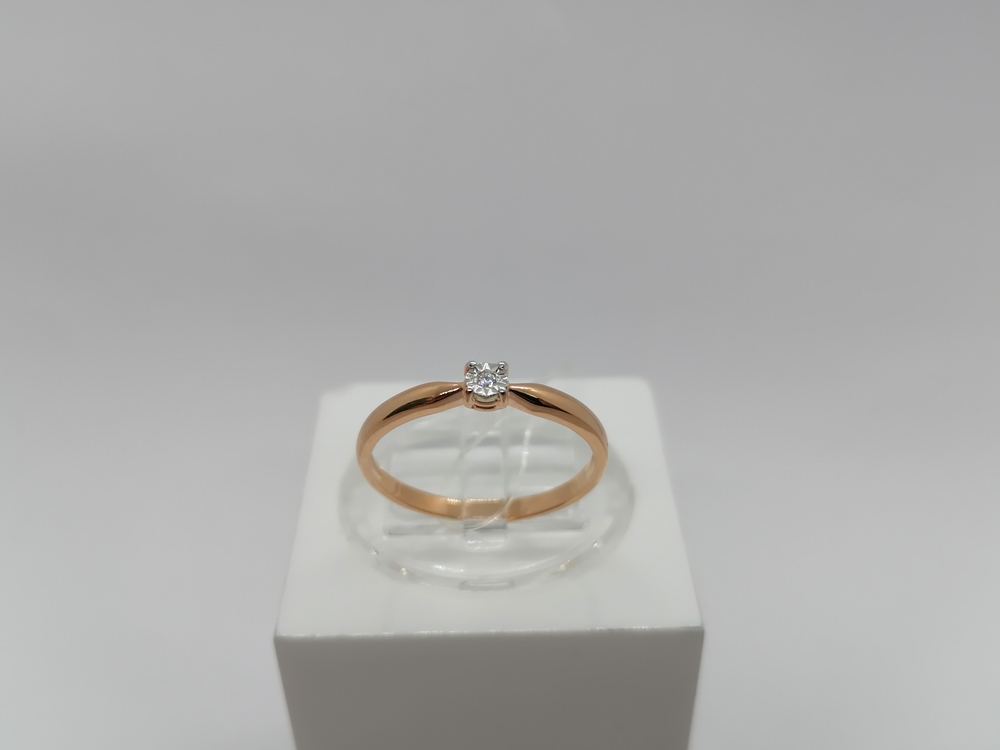 01-7119 КОЛЬЦО С КАМНЕМ (Au 585)