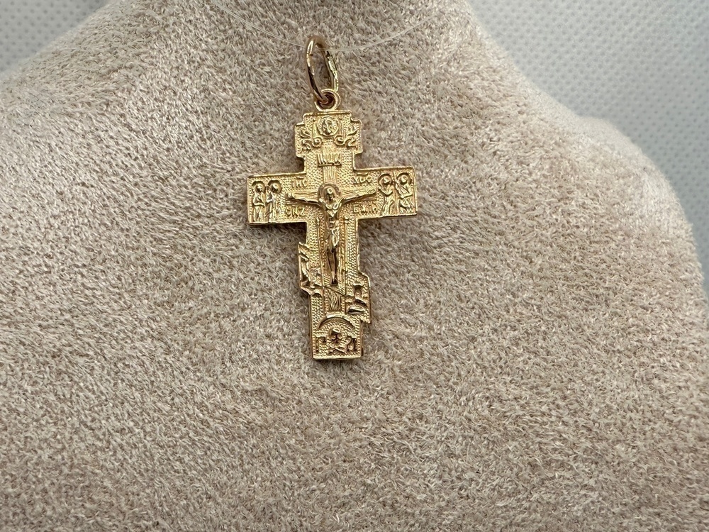 ПОДВЕСКА КРЕСТ без камня (Au 585)