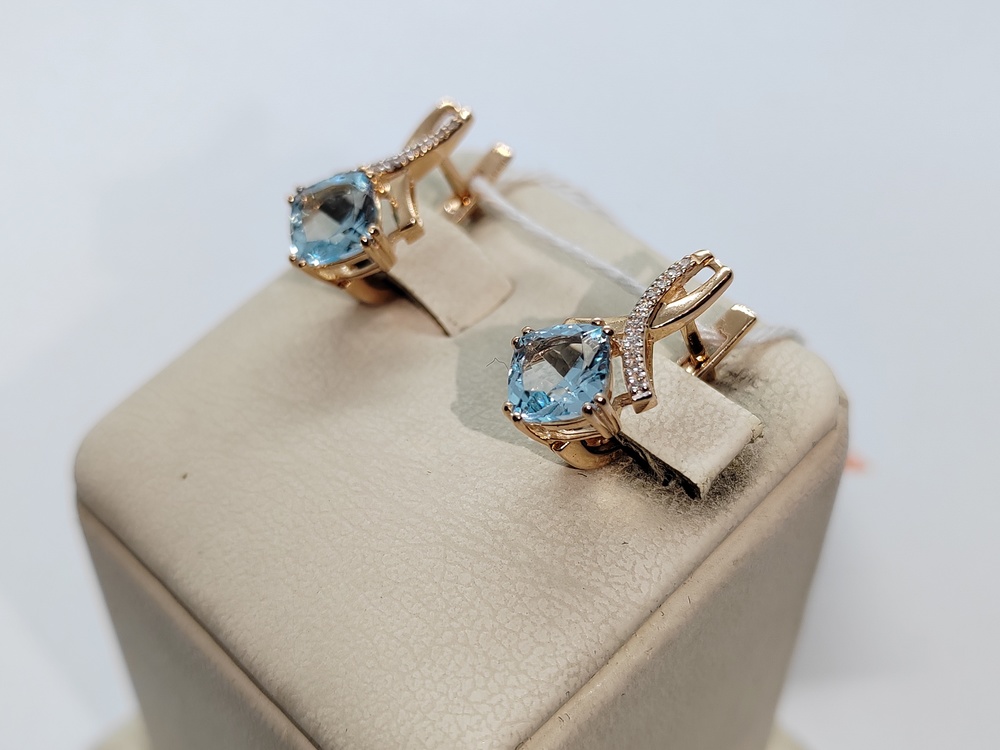 СЕРЬГИ С КАМНЯМИ (Au 585)