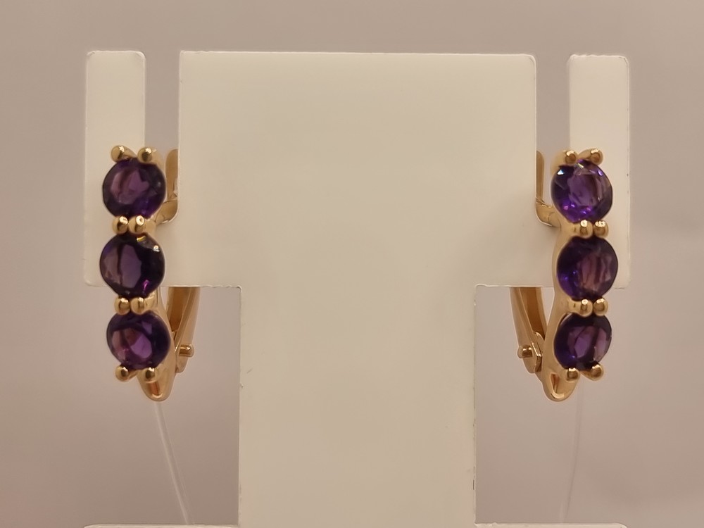 СЕРЬГИ С КАМНЯМИ (Au 585)