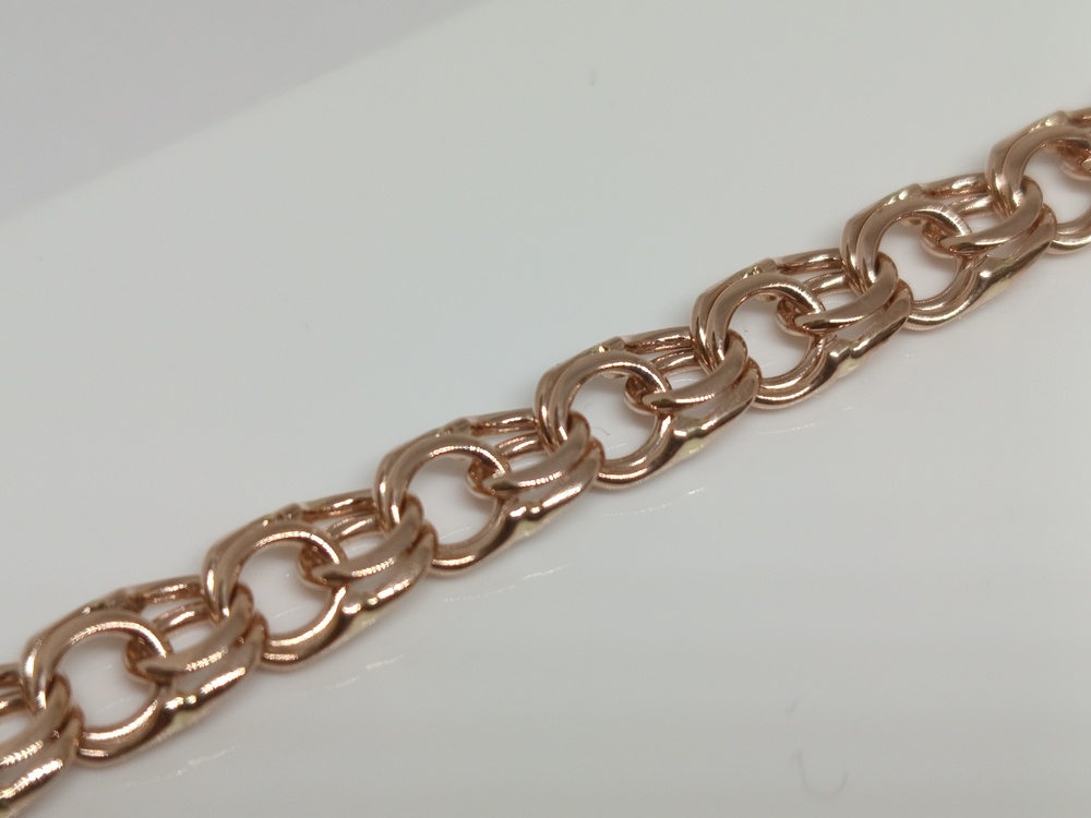 БЛБ585 БРАСЛЕТ ПОЛНОВЕСНЫЙ Бисмарк (Au 585)