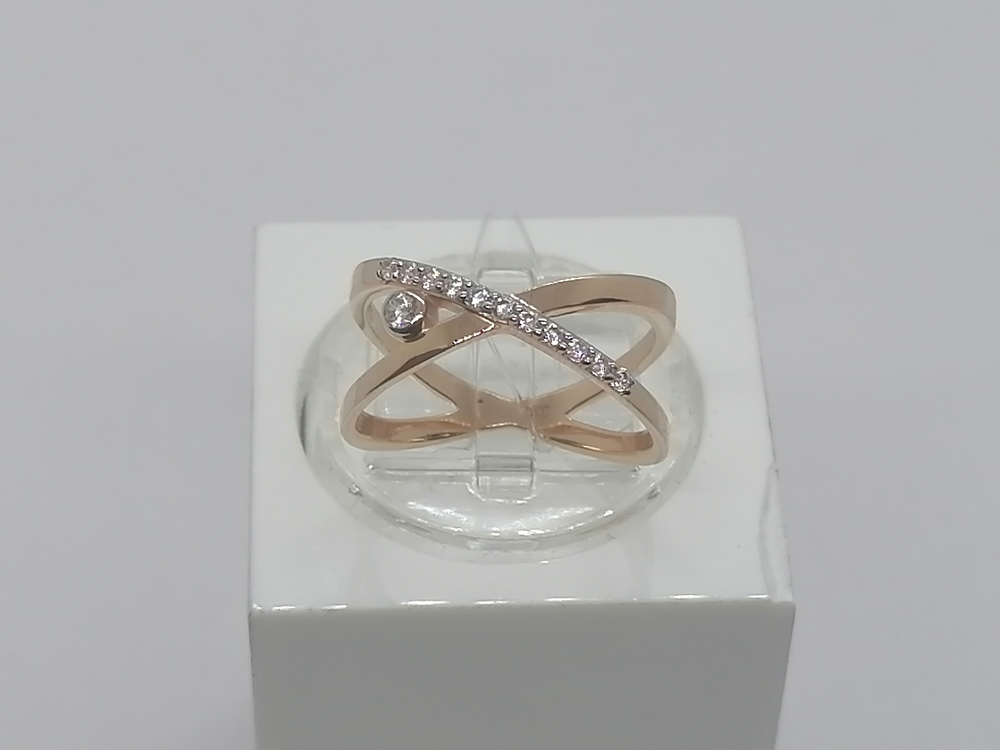 КОЛЬЦО С КАМНЯМИ (Au 585)