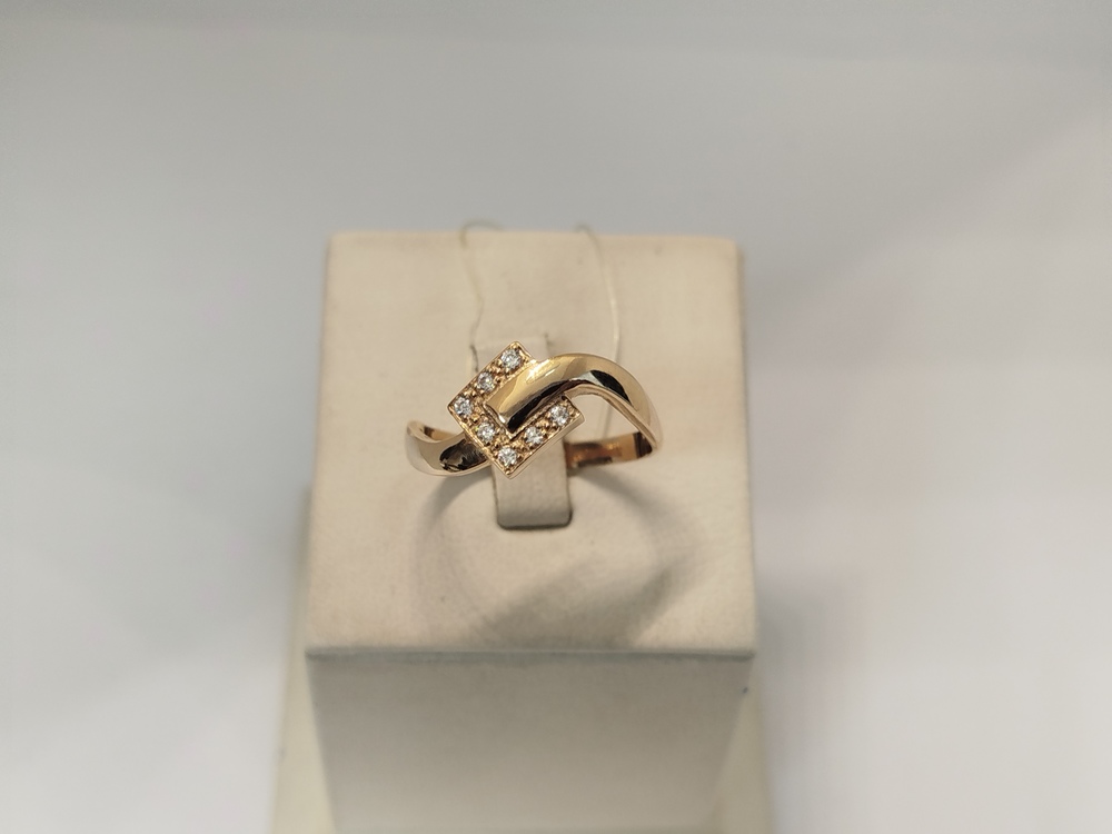 КОЛЬЦО С КАМНЯМИ (Au 585)