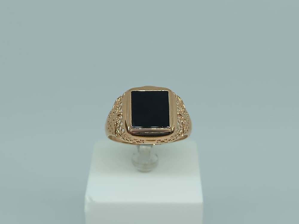 КОЛЬЦО ПЕЧАТКА с камнем (Au 585)