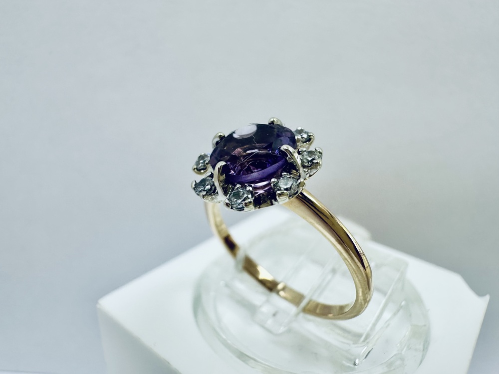 КОЛКМИ585 КОЛЬЦО С КАМНЯМИ (Au 585)