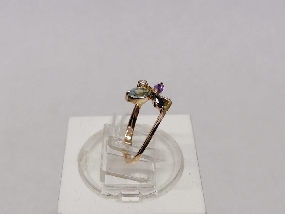 КОЛКМИ585 КОЛЬЦО С КАМНЯМИ (Au 585) КОЛКМИ585 КОЛЬЦО С КАМНЯМИ (Au 585)