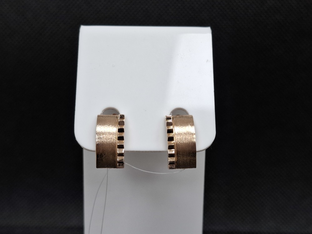 СЕРЬГИ БЕЗ КАМНЯ (Au 585)