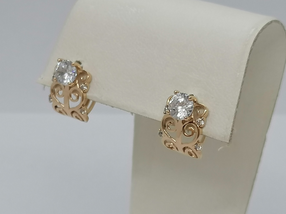 СЕРЬГИ С КАМНЯМИ (Au 585)