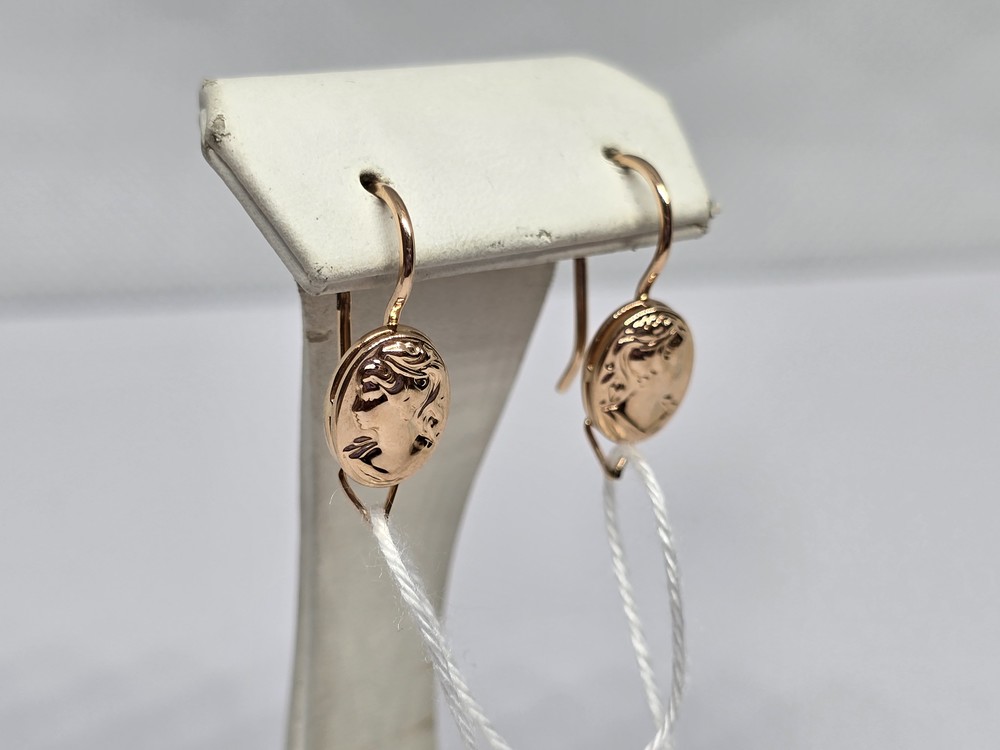 СБКМ585 СЕРЬГИ БЕЗ КАМНЯ (Au 585)