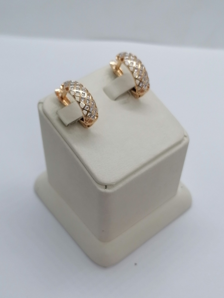 СКМИ585 СЕРЬГИ С КАМНЯМИ (Au 585)