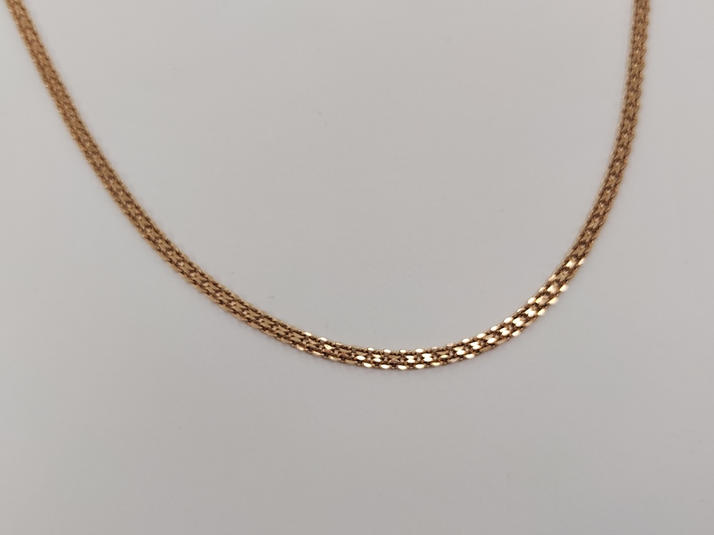 8050202П-50 ЦЕПЬ ПУСТОТЕЛАЯ Бисмарк машинный (Au 585) 8050202П-50 ЦЕПЬ ПУСТОТЕЛАЯ Бисмарк машинный (Au 585)