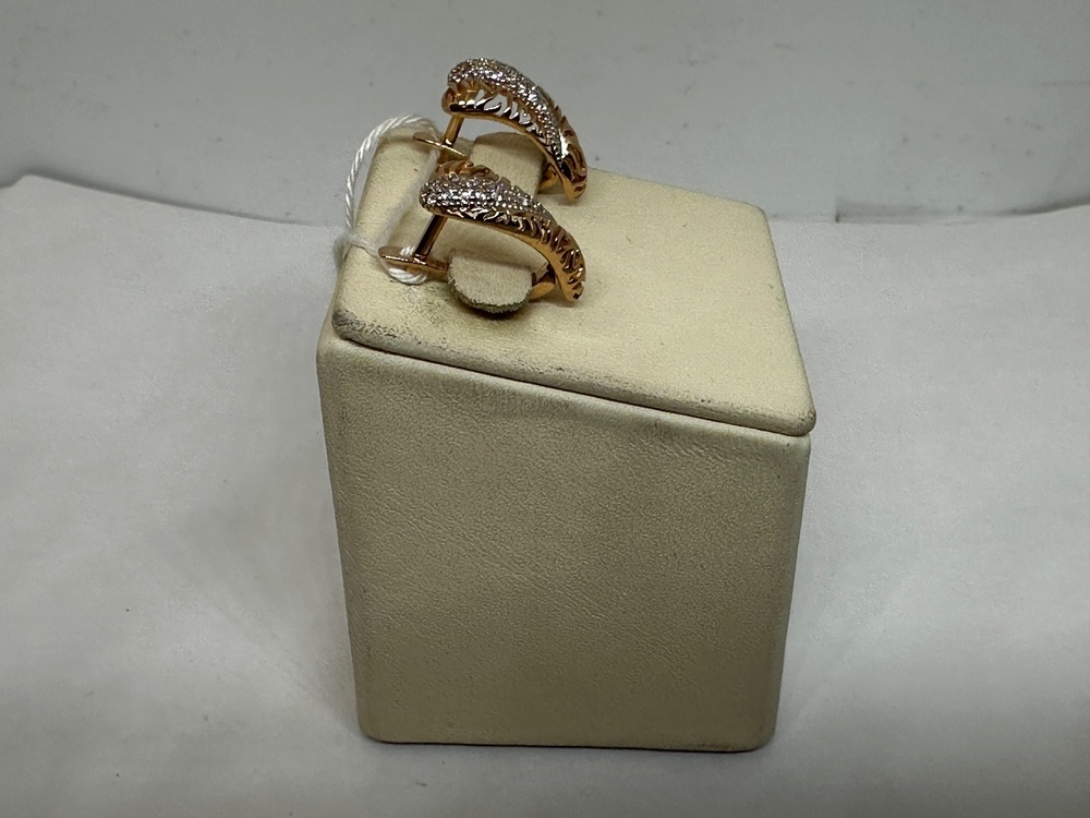 СКМИ585 СЕРЬГИ С КАМНЯМИ (Au 585)