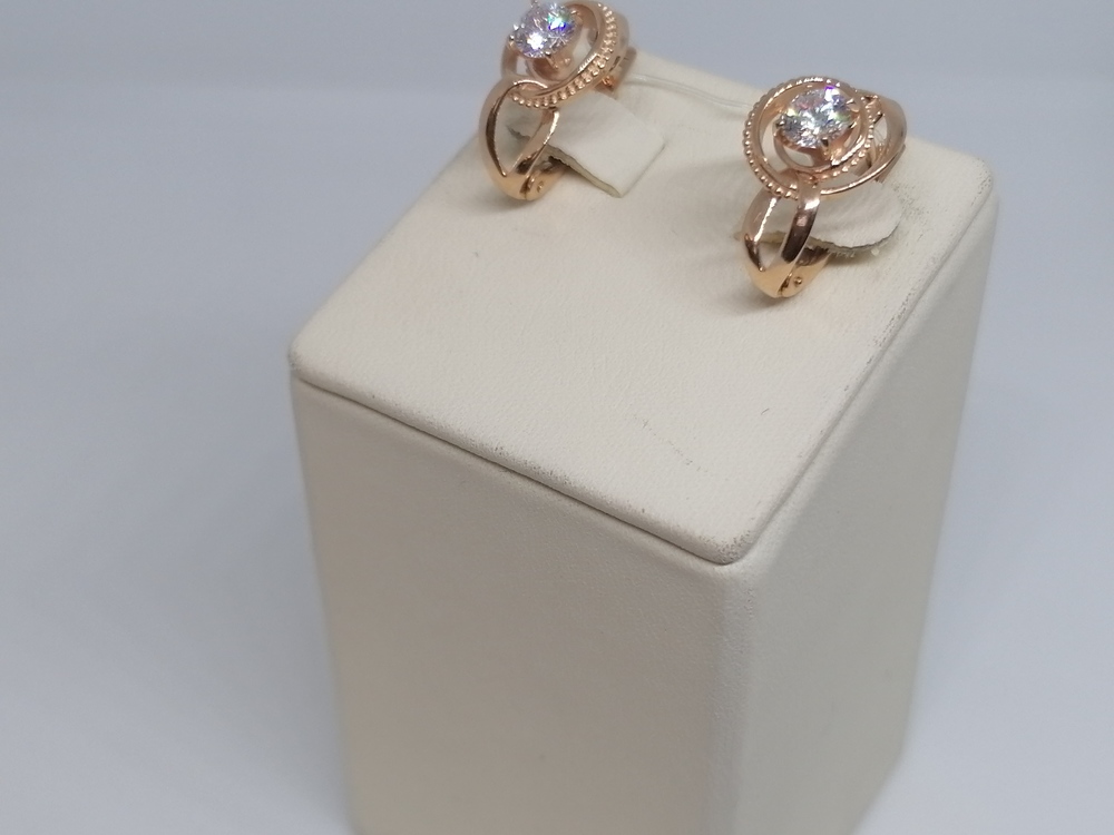 СЕРЬГИ С КАМНЕМ (Au 585)