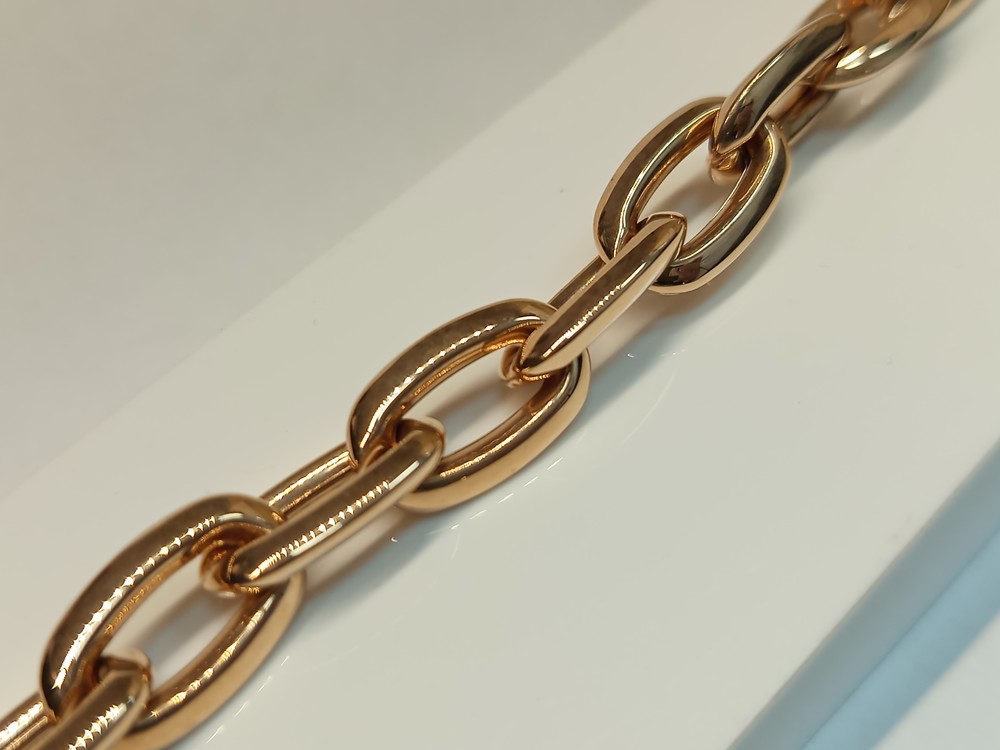 БРАСЛЕТ ПУСТОТЕЛЫЙ Якорное Au 585