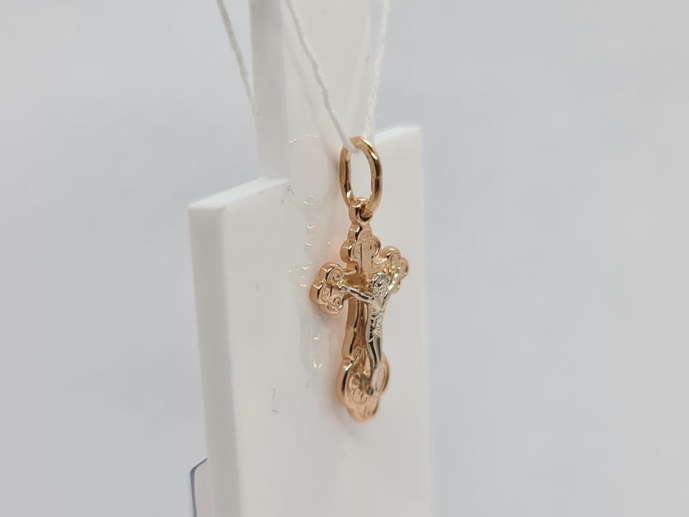 ПОДВЕСКА КРЕСТ БЕЗ КАМНЯ (Au 585)