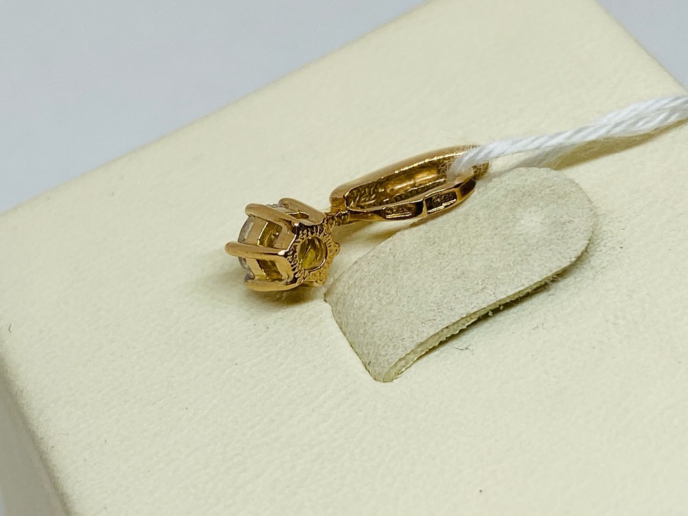 ПОДКМ585 ПОДВЕСКА С КАМНЕМ (Au 585)